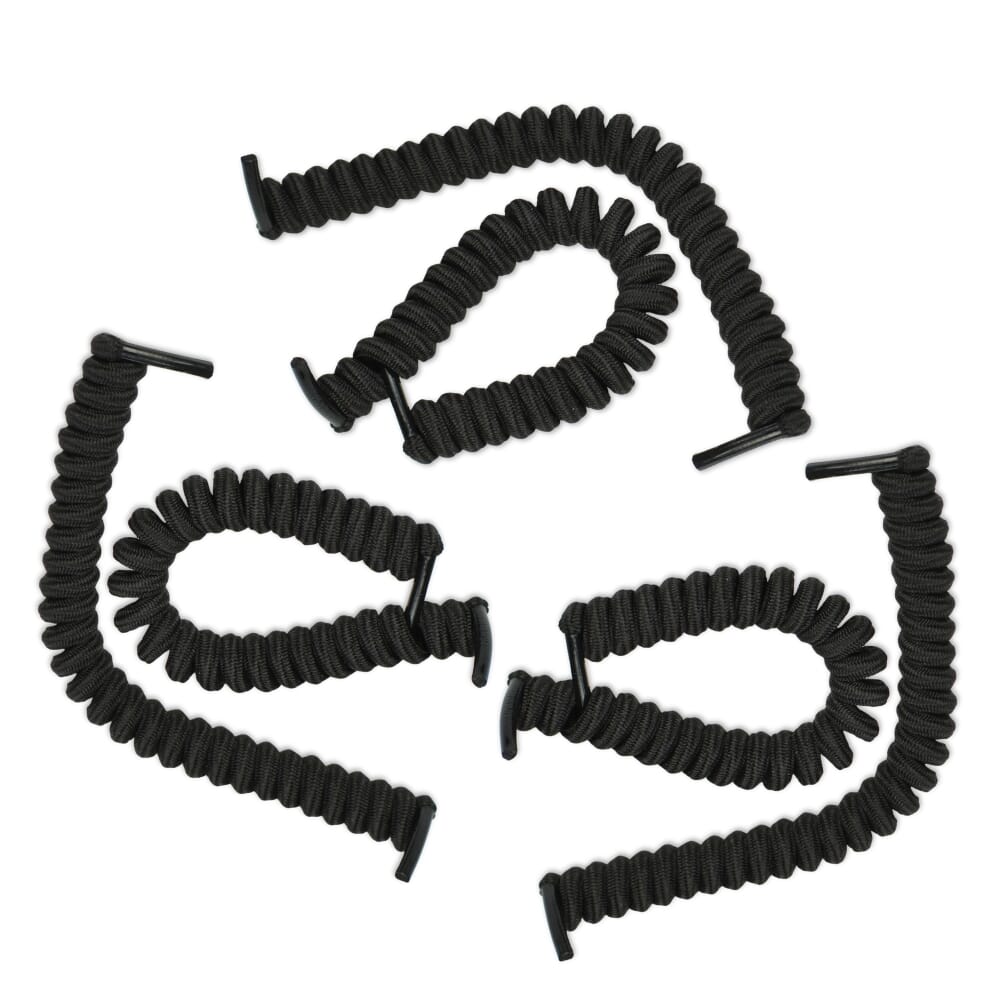 coiler shoelaces black pack of 3