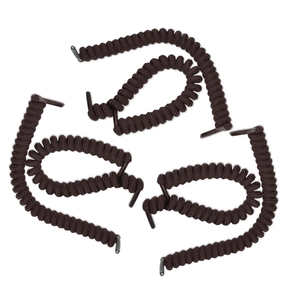 coiler shoelaces brown pack of 3