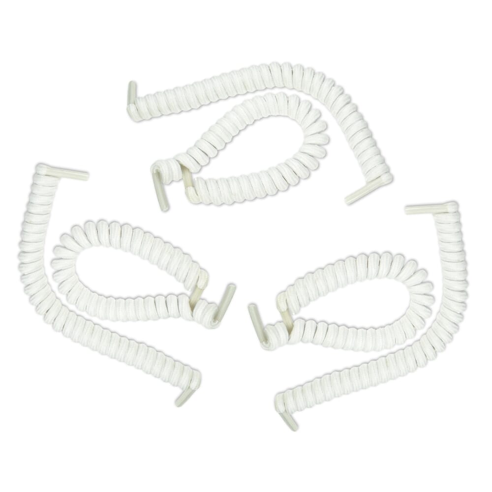 coiler shoelaces white pack of 3