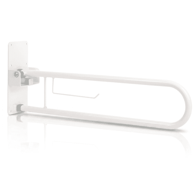 collapsible toilet support rail