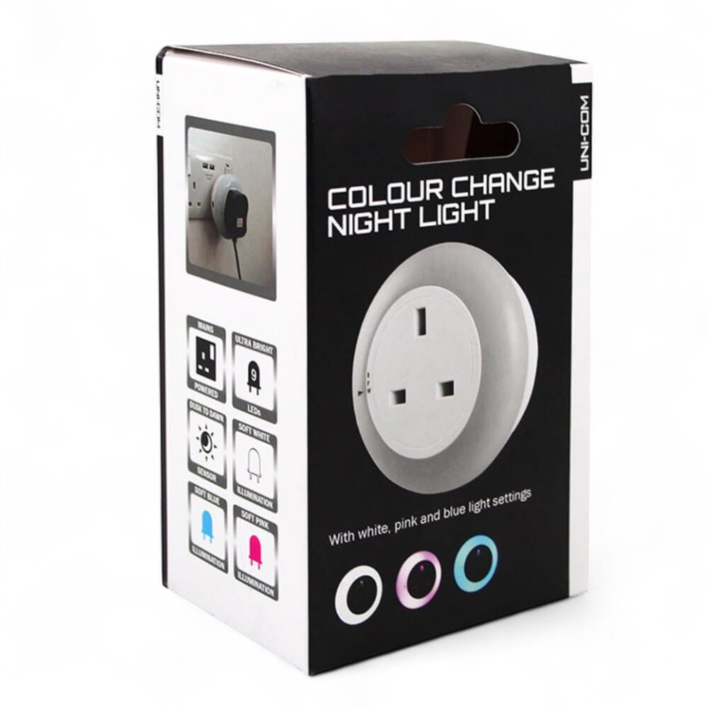 colour changing night light box