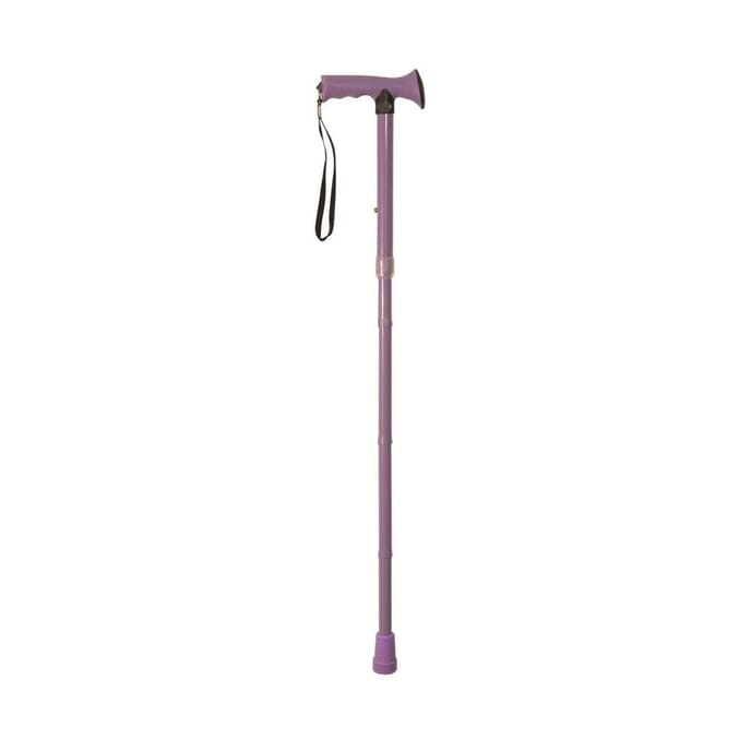 coloured folding walking stick lilac