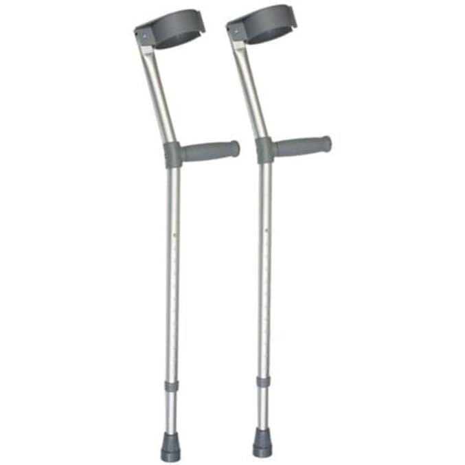 comfort grip adjustable crutches
