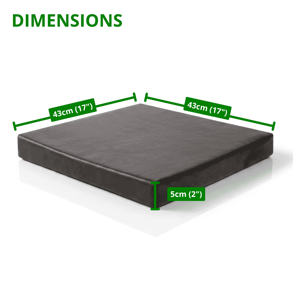 comfort plus wheelchair cushion dimensions