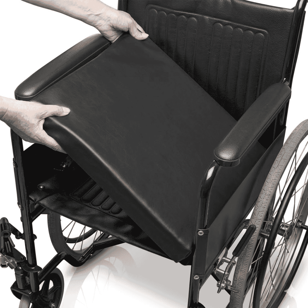 comfort plus wheelchair cushion in situ