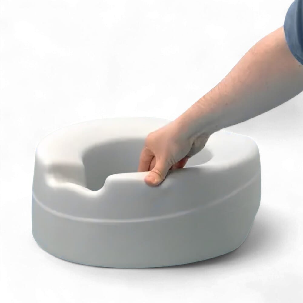 comfort raised toilet seat soft