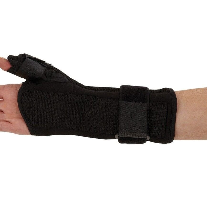 comfort wrist and thumb splint back