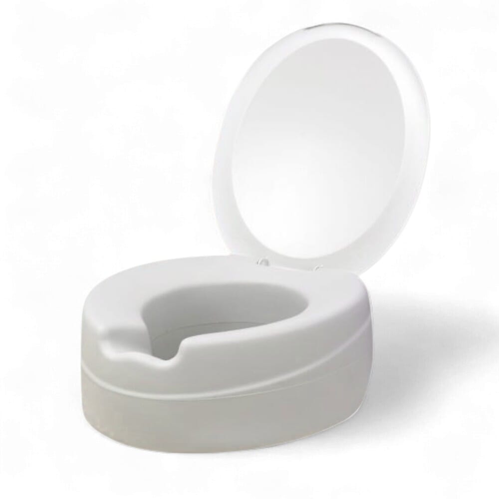 comfyfoam raised lidded toilet seat no toilet