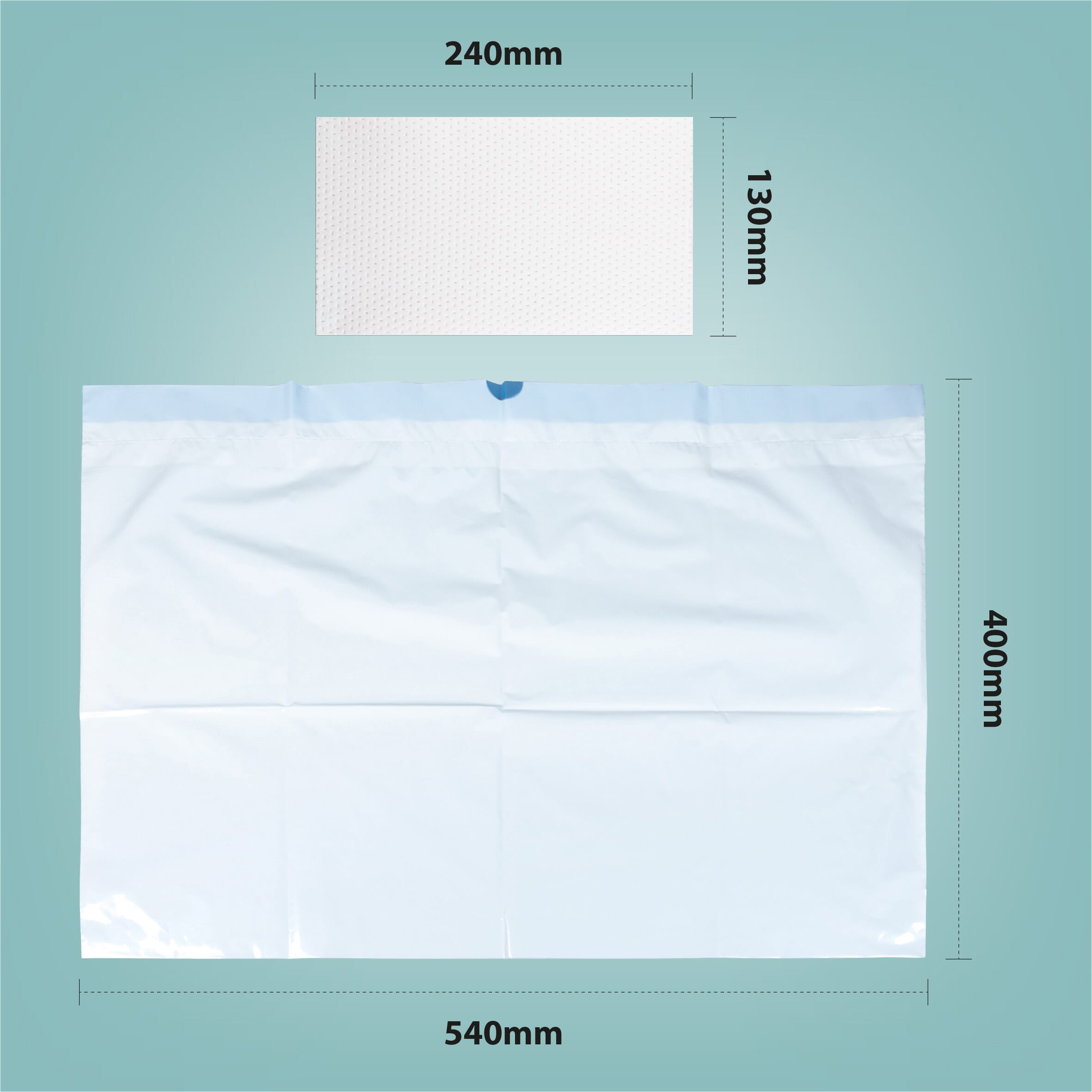 commode liners with absorbent pads box of 50 5