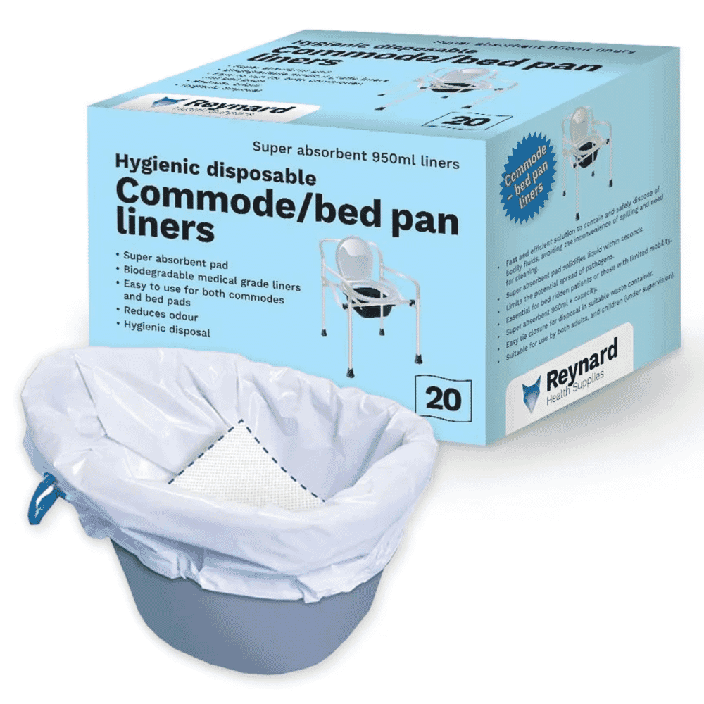 Commode Pan Liner - Pack of 20