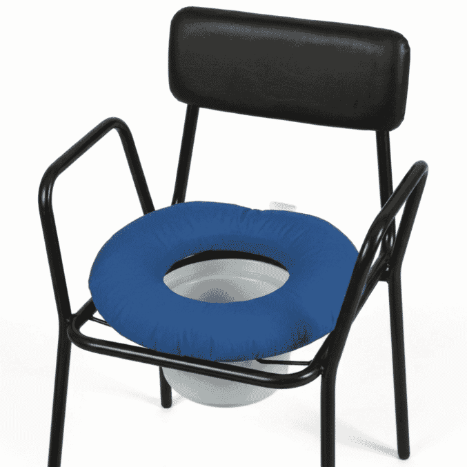 commode seat cushion on commode