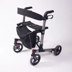 Compact Adjust Rollator - Silver