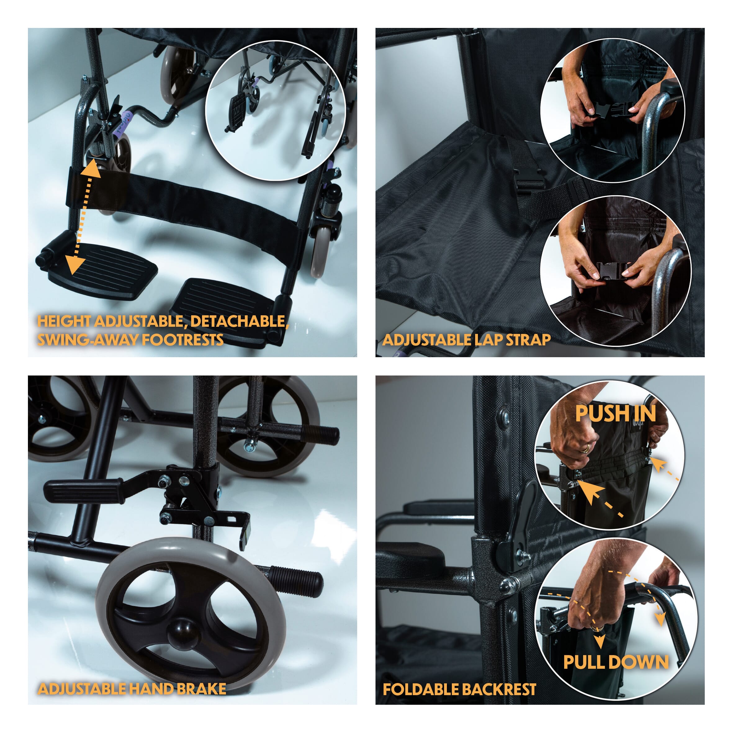 compact folding transit chair key points