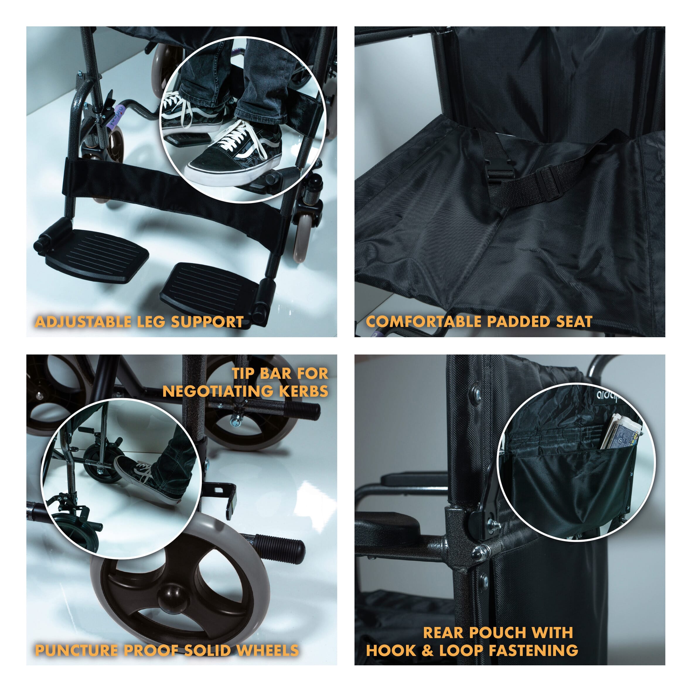 compact folding transit chair more key points