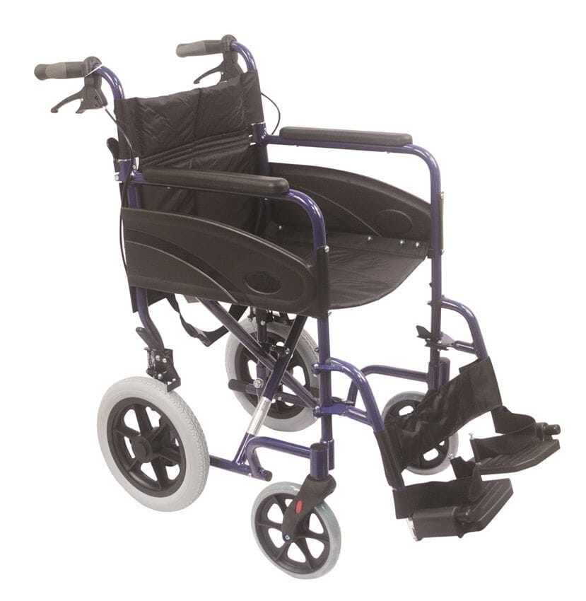View Compact Transport Aluminium Wheelchair Blue information