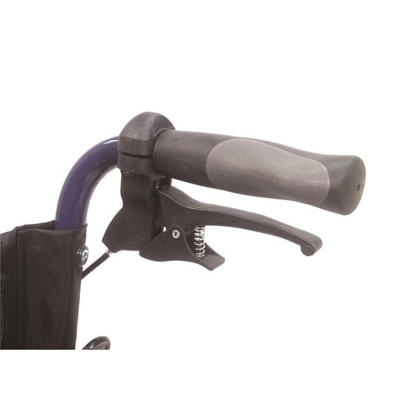 compact transport aluminium wheelchair brake detail