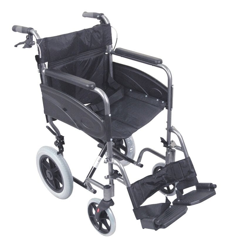 View Compact Transport Aluminium Wheelchair Hammered Effect information