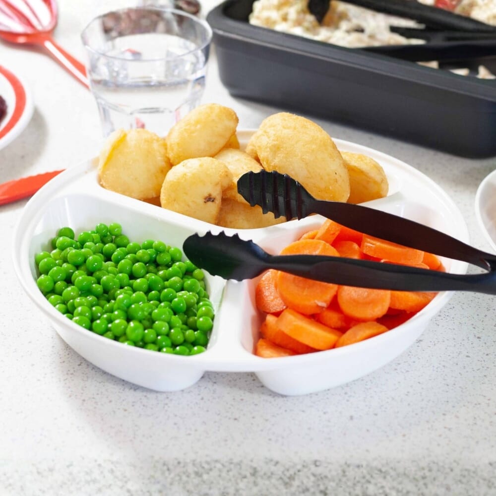 compartment plate 25 5cm deep plate white lifestyle