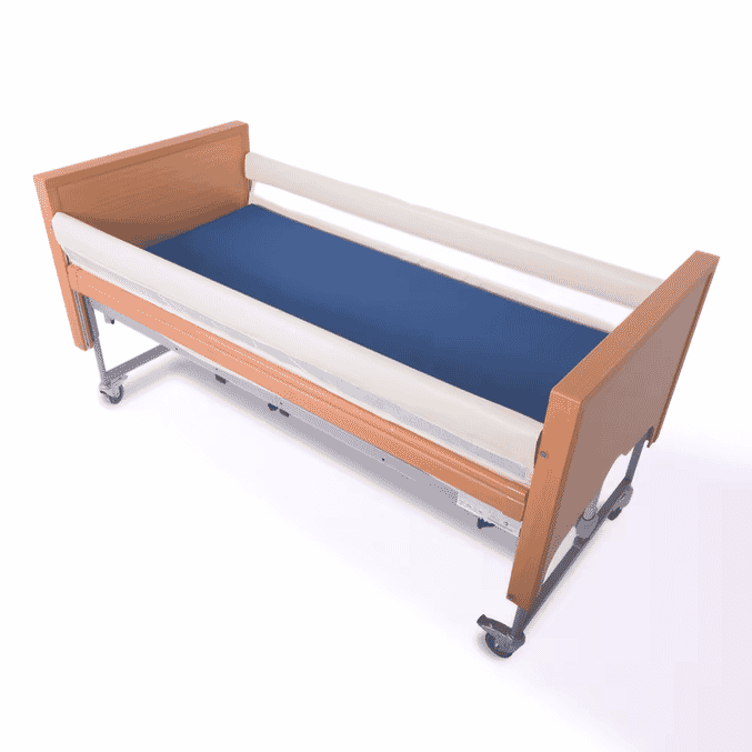 connected full length cot side bumper with window