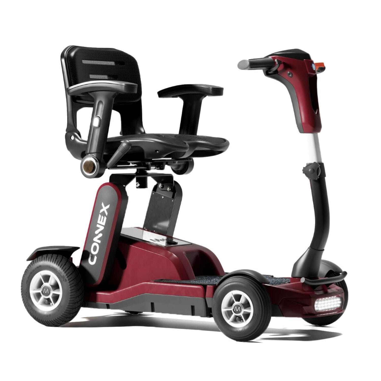 View Connex Folding Mobility Scooter Burgundy information