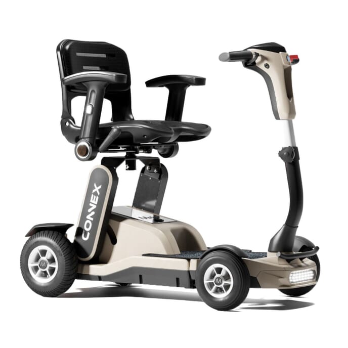 connex folding mobility scooter sand 1