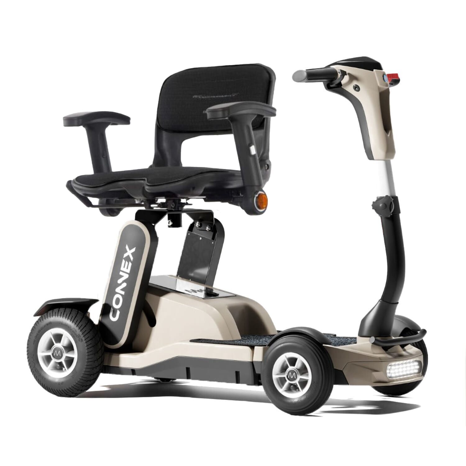 connex folding mobility scooter sand swivel