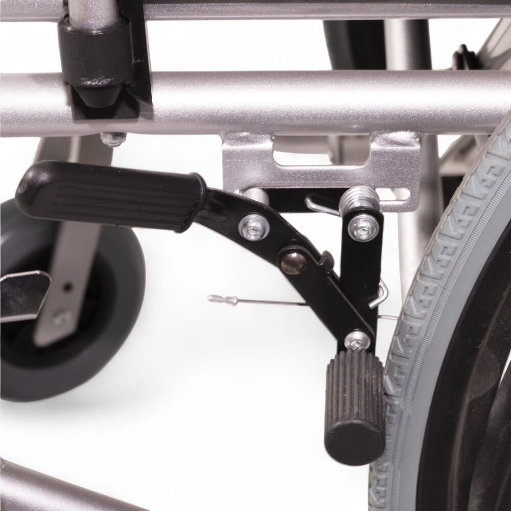 consort deluxe self propelled wheelchair brake