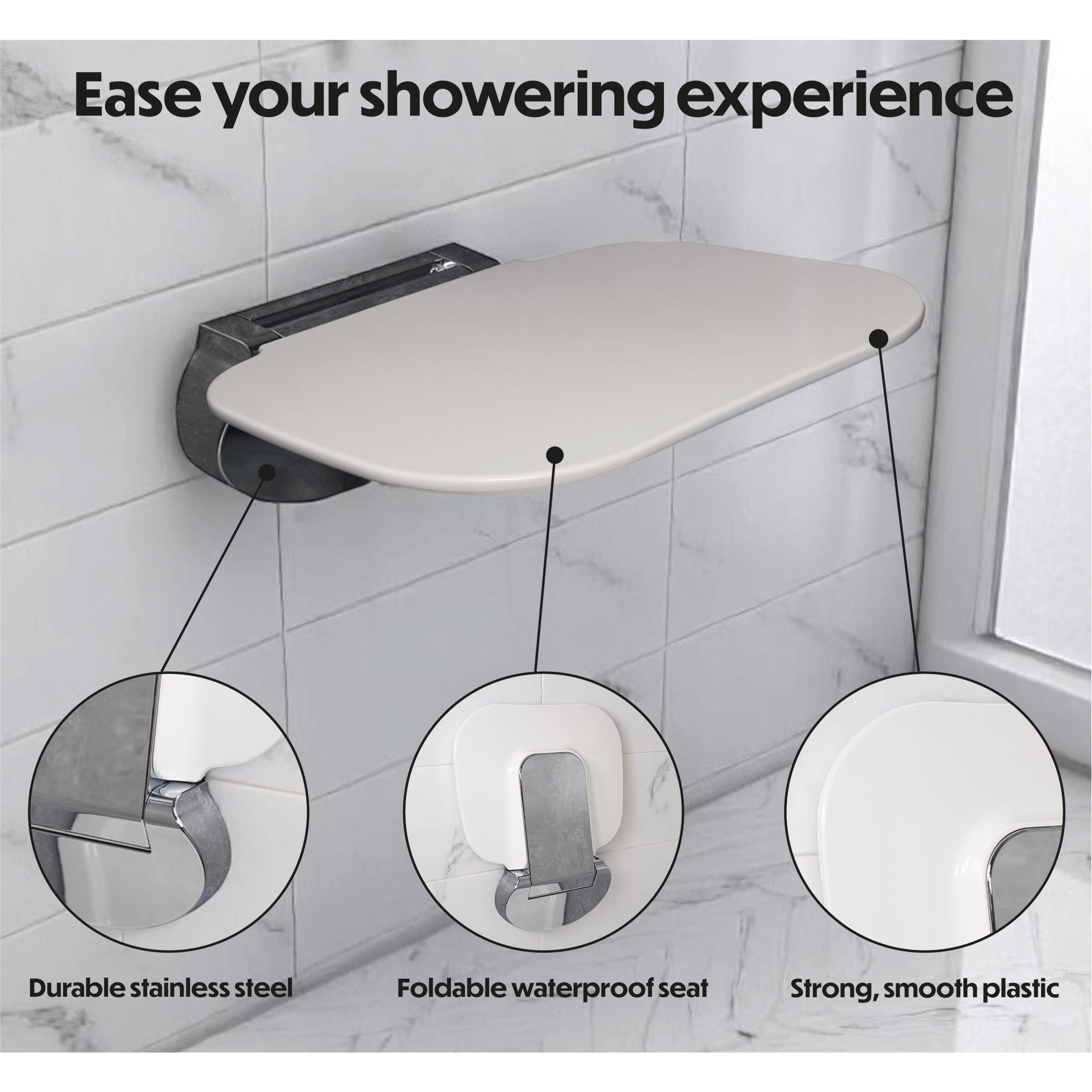 contemporary fold up shower seat 1