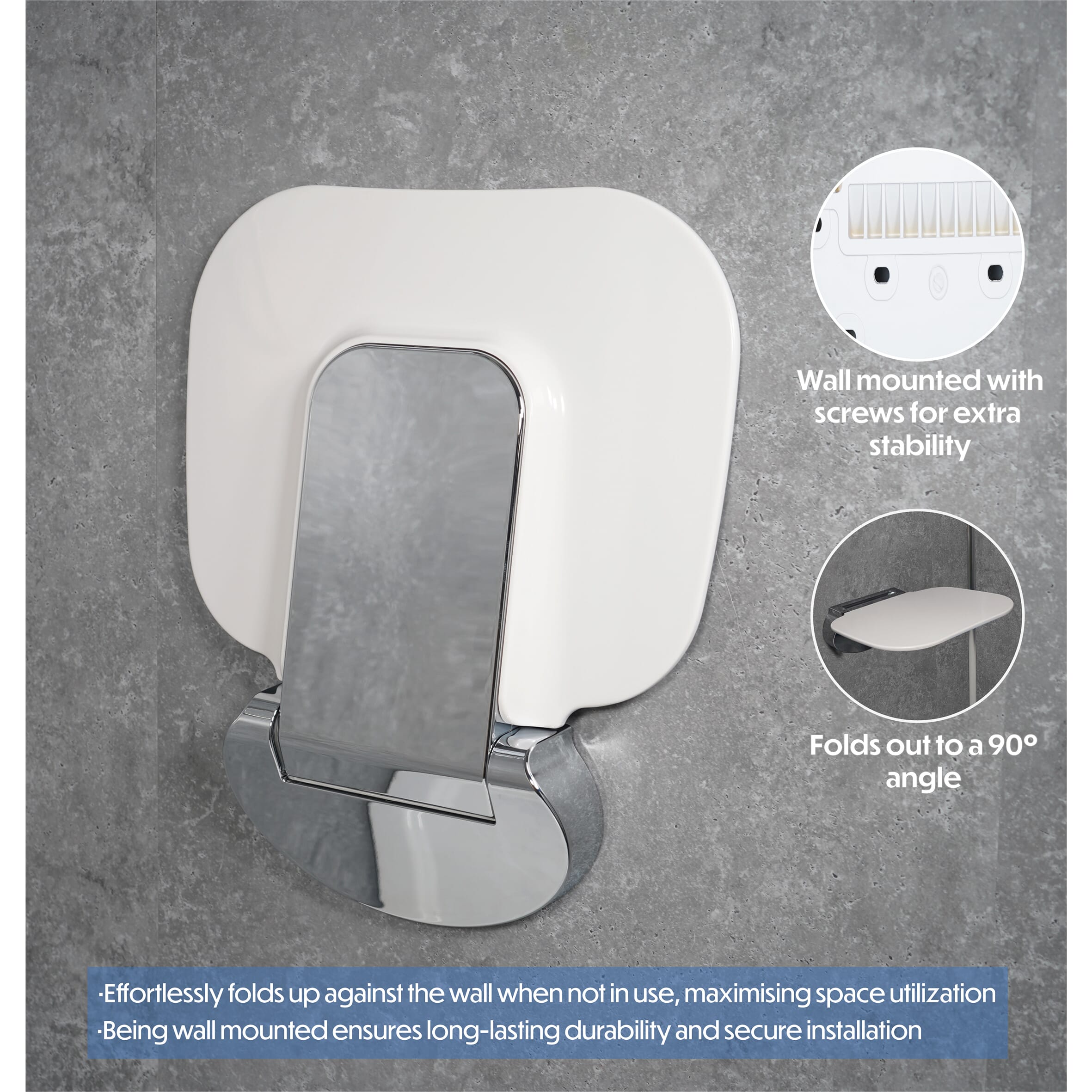 contemporary fold up shower seat 4