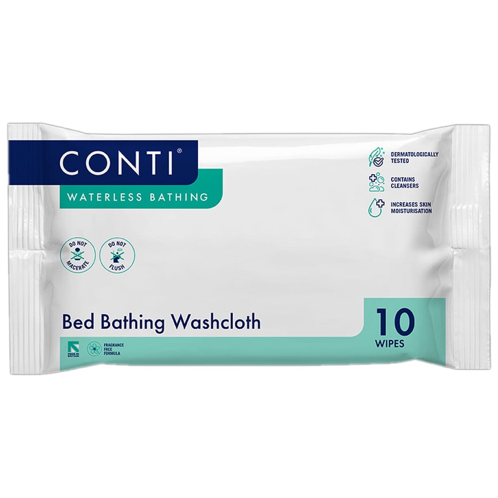 View Conti Bed Bathing Washcloths Unperfumed 3 Packs of 8 Wipes information