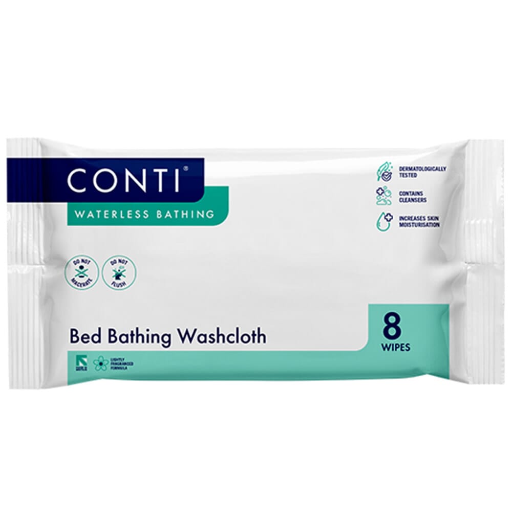 View Conti Bed Bath Wipes 1 Pack Lightly Fragranced information