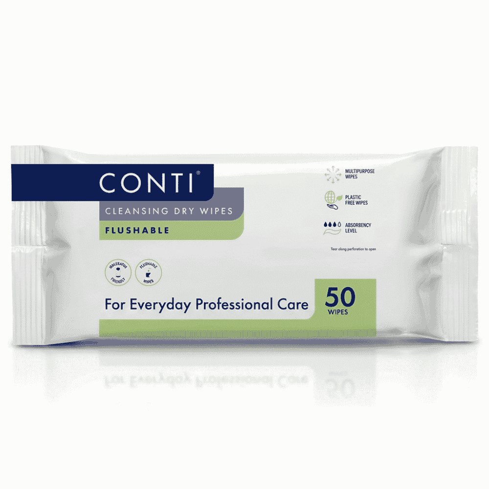 Conti Cleansing Dry Wipes - Flushable