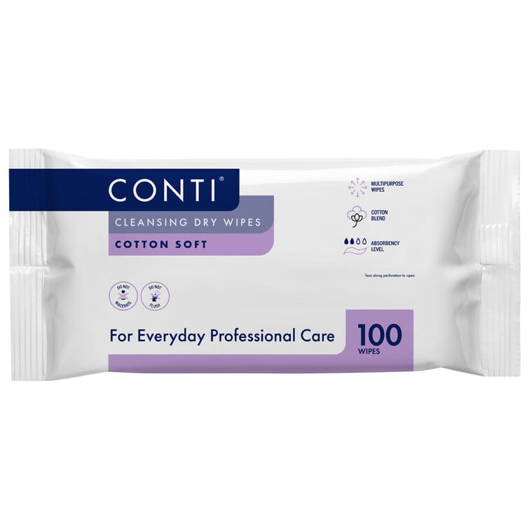 View Conti Cotton Soft Heavyweight Wipes Pack of 100 Wipes information