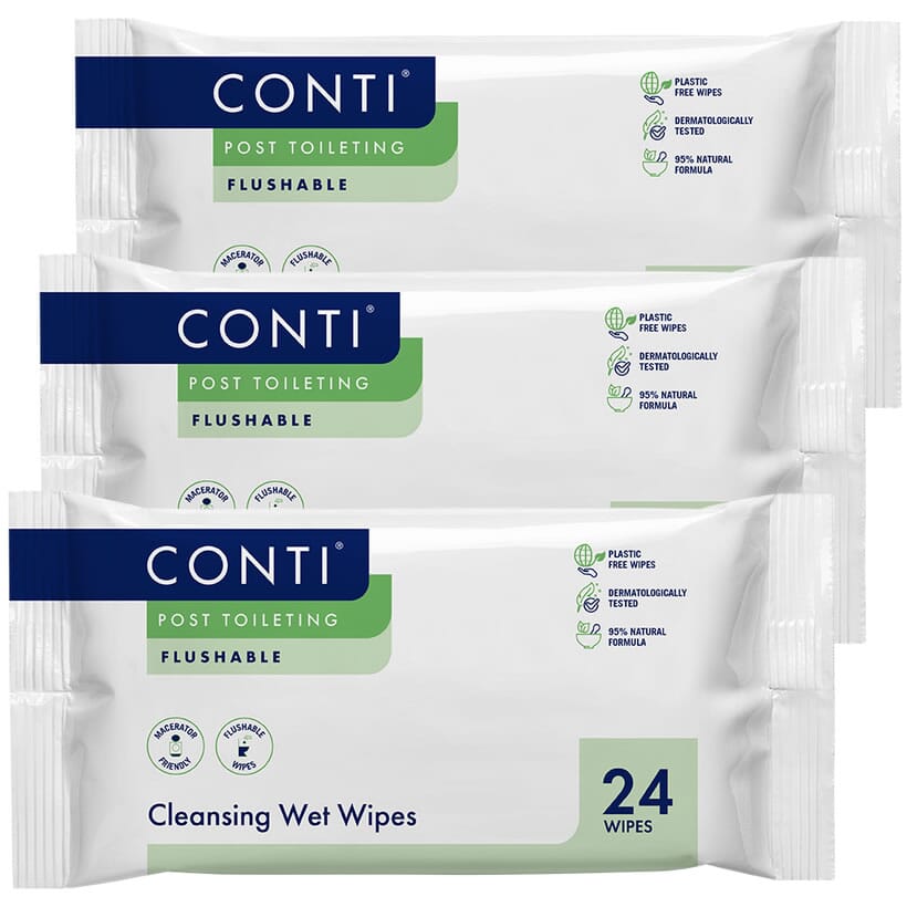 View Conti Fragrance Free Incontinence Wipes 3 Packs information