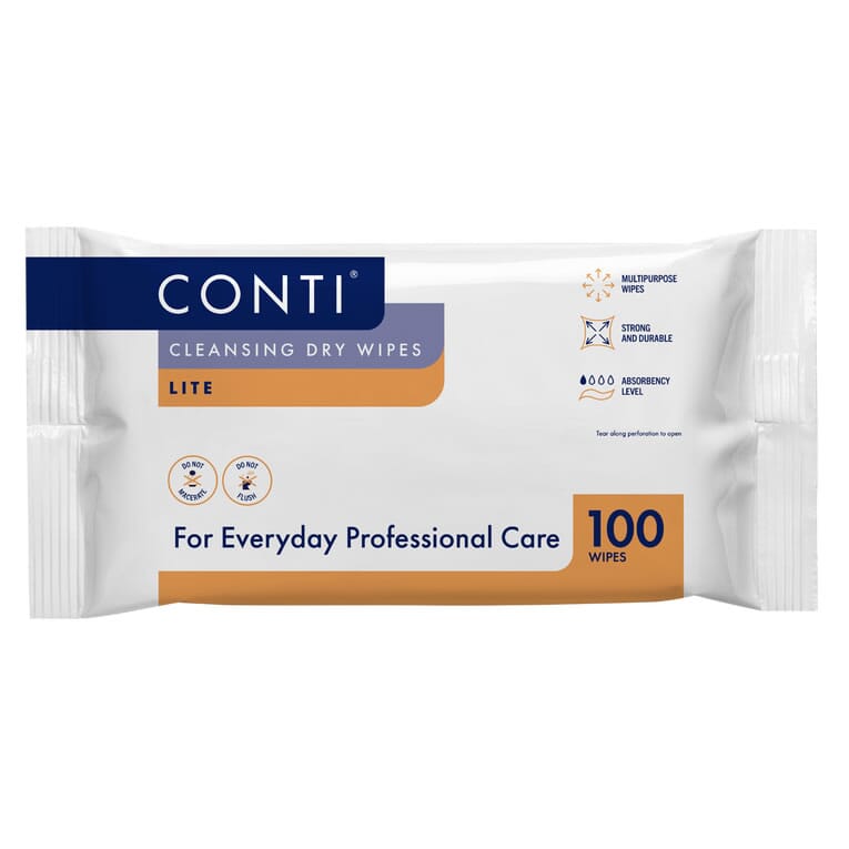 View Conti Lite Standard Dry Wipes Large information