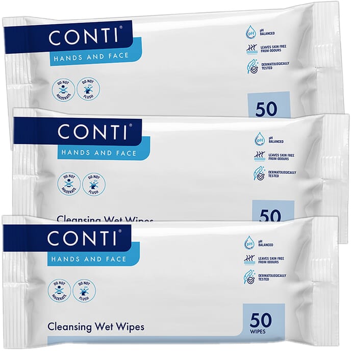 conti supersoft wet wipes triple pack