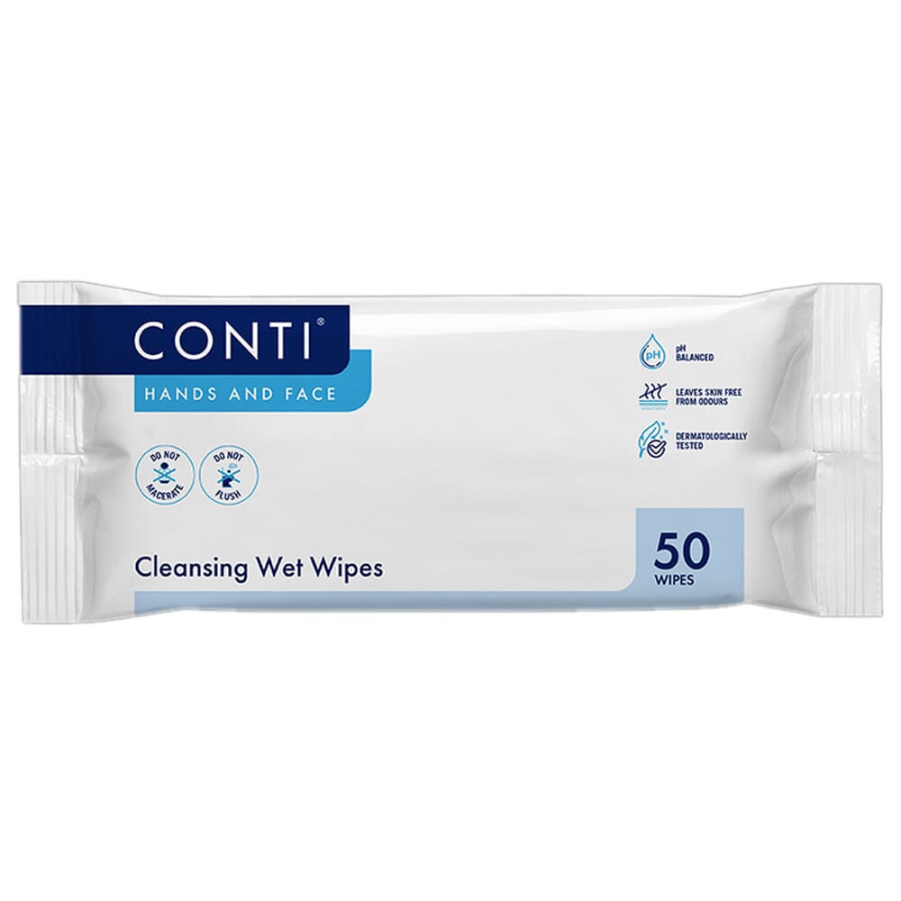 View Conti Supersoft Wet Wipes Pack of 50 Wipes information