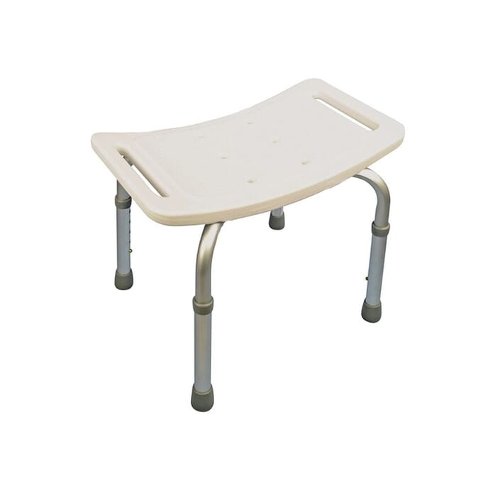 contour shower stool without backrest