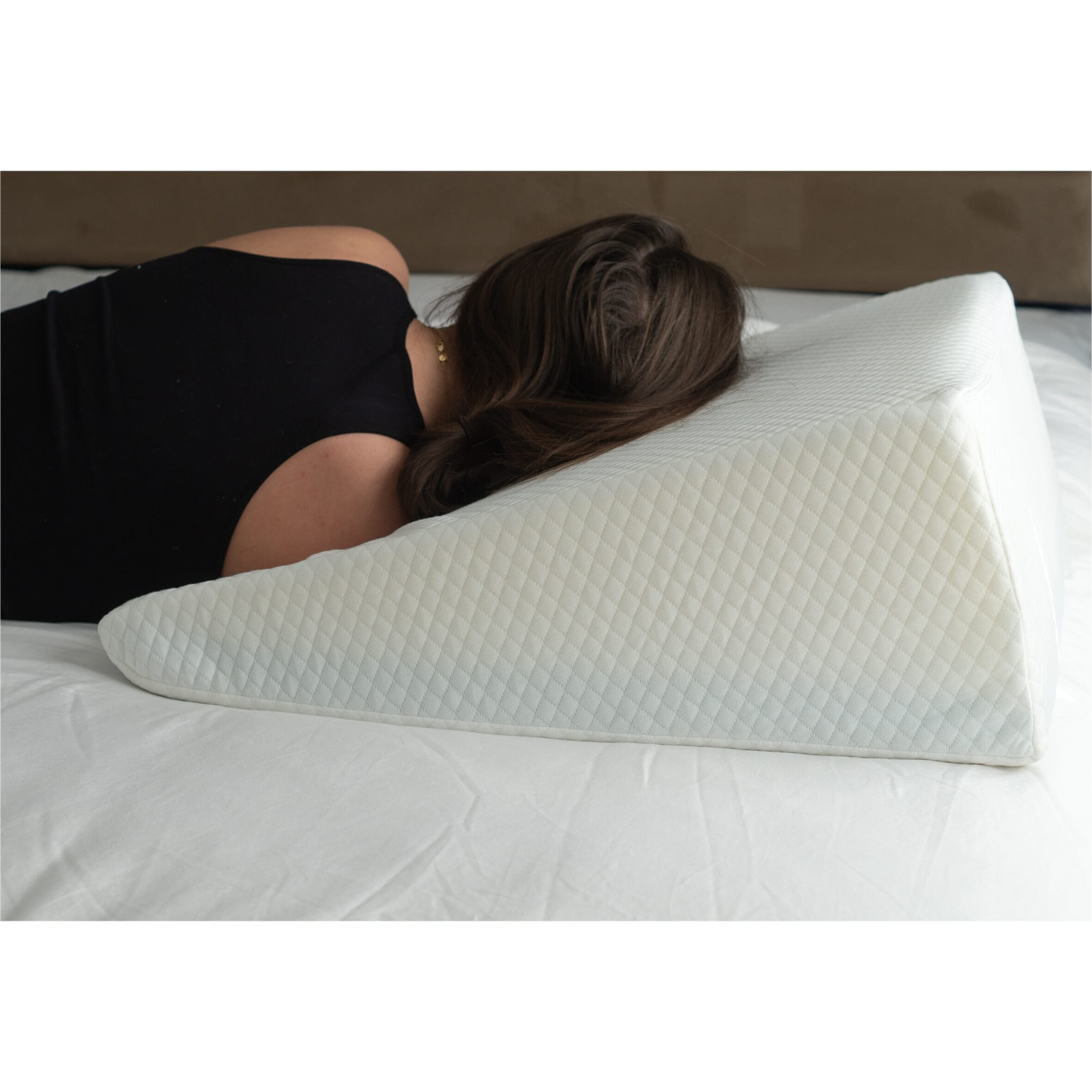 cooling bed wedge headrest