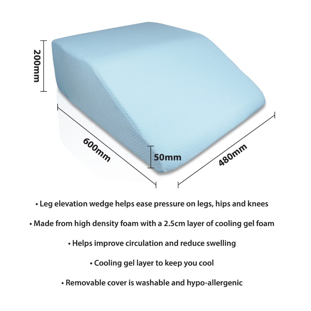 cooling leg wedge pillow dimensions