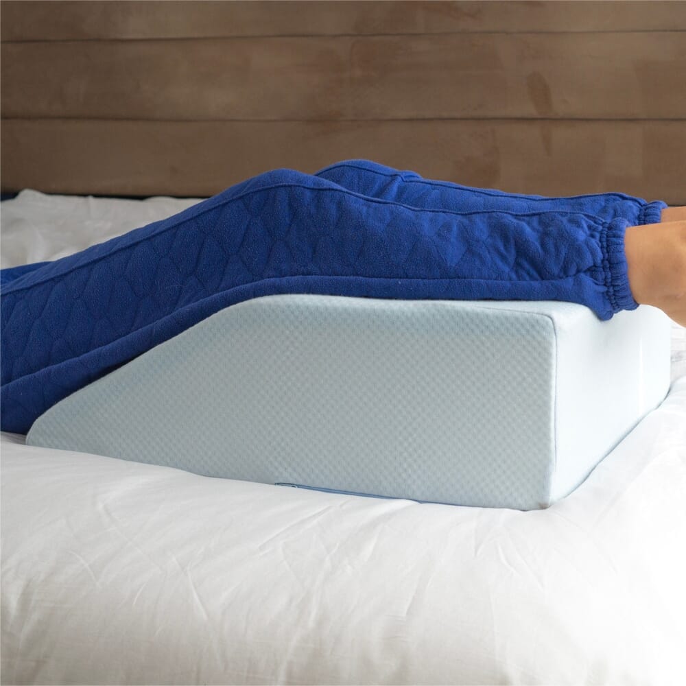 cooling leg wedge pillow raised legs