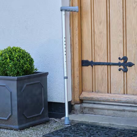 coopers adjustable walking sticks in use