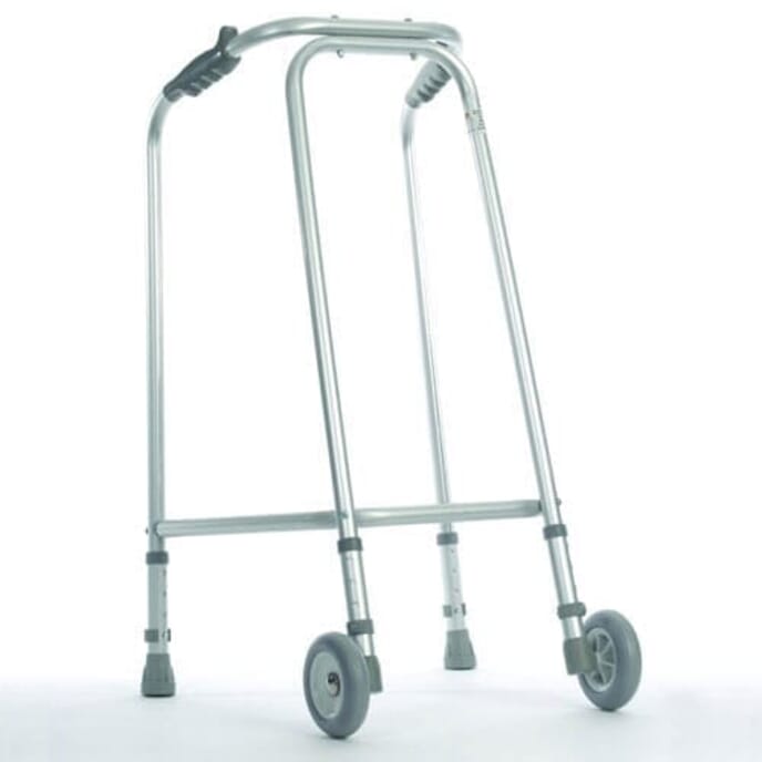 coopers ultra narrow wheeled adjustable walking frame