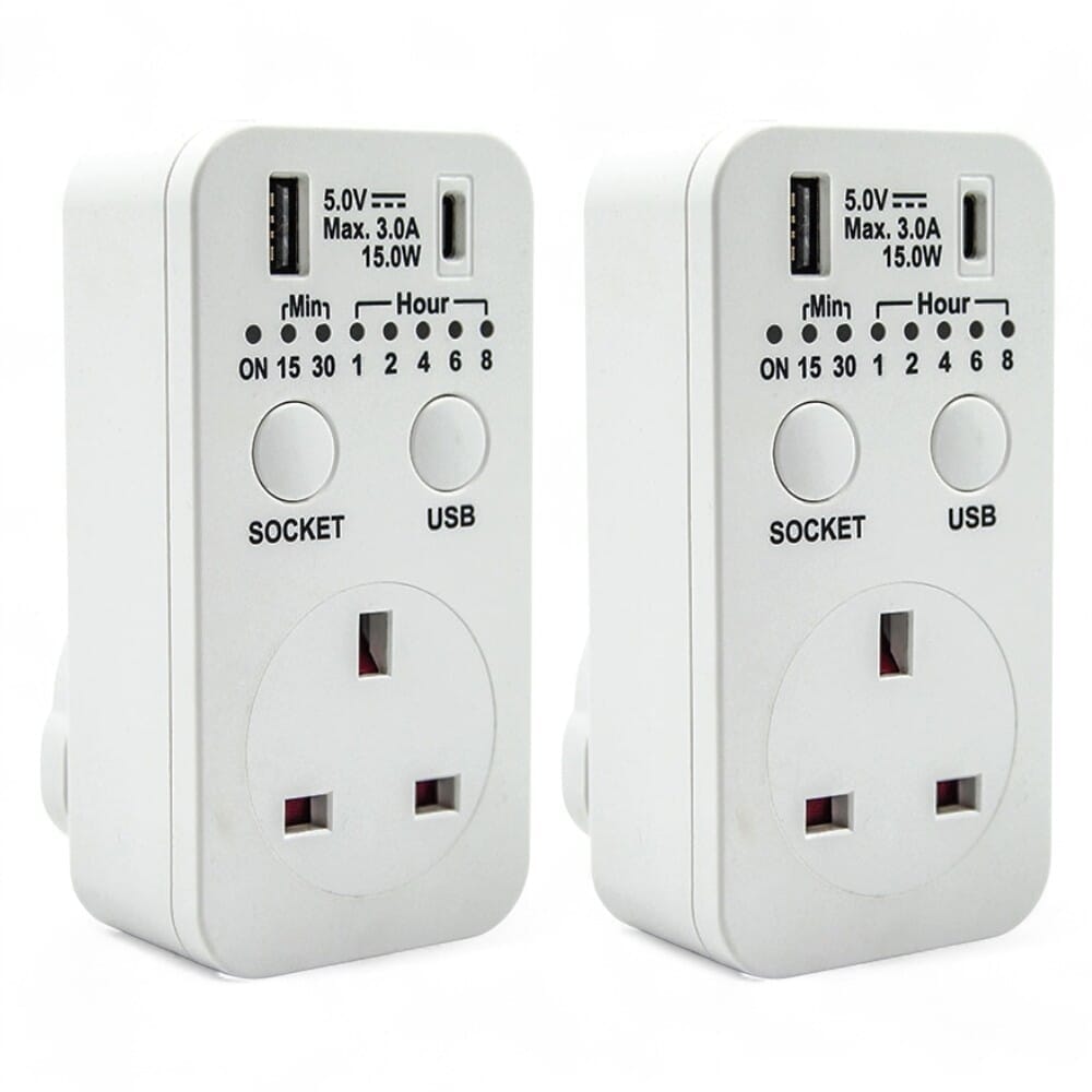countdown timer plug pack of 2