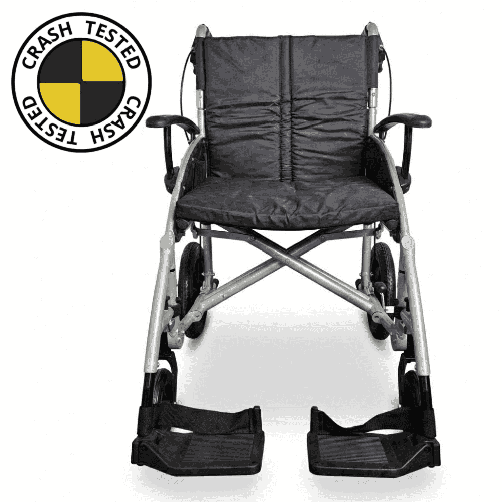 crash tested wheelchair front view