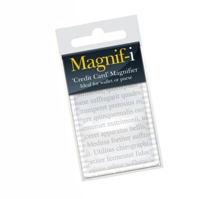 Credit Card Sized Magnifier