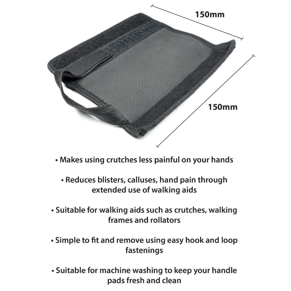 crutch handle pads pair dimensions
