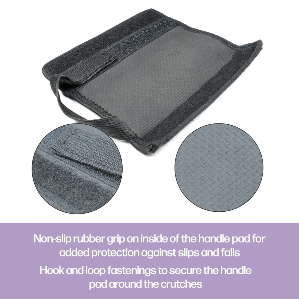 crutch handle pads pair features