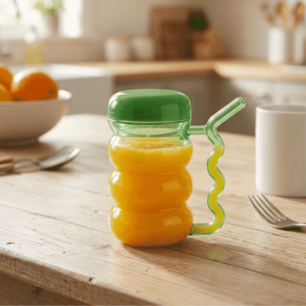 cup with built in straw lifestyle
