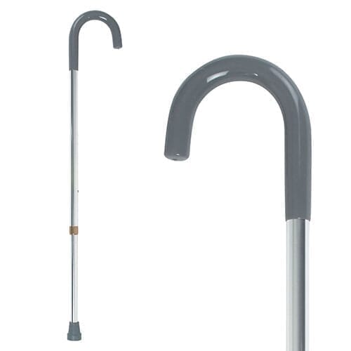 Curve Handle Telescopic Walking Stick